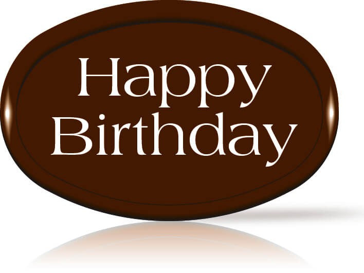 Happy Birthday Chocolate logo (Dark)